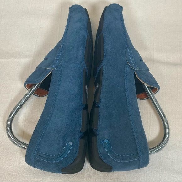 Hevias Navigator Slip-On Suede Driving Loafers Shoes-Blue-Men Size 9.5 D main image 10